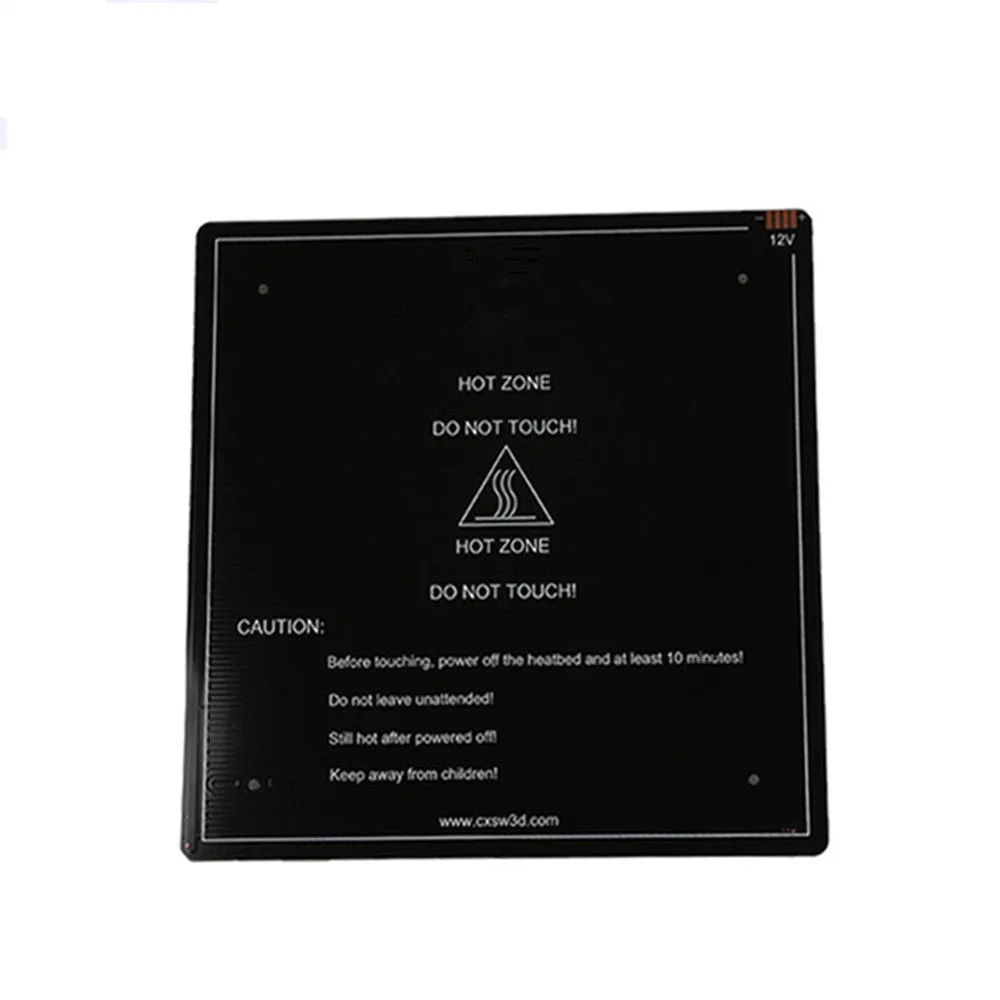 

Funssor Creality CR-10 3D 12V Aluminum Heating Bed Hotbed for CR-10 310*310*3mm