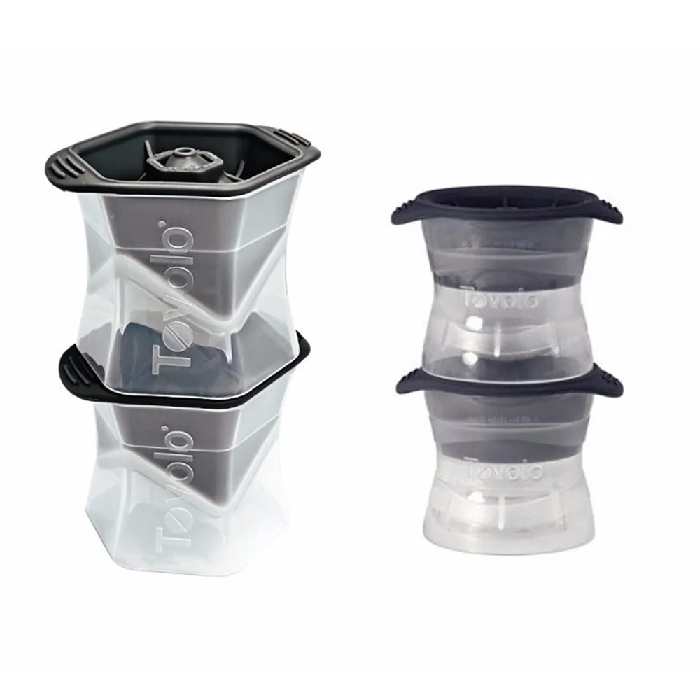 

Ice Molds Combo, Set of Two (2) Colossal Cubes, and Set of Two (2) Sphere Molds