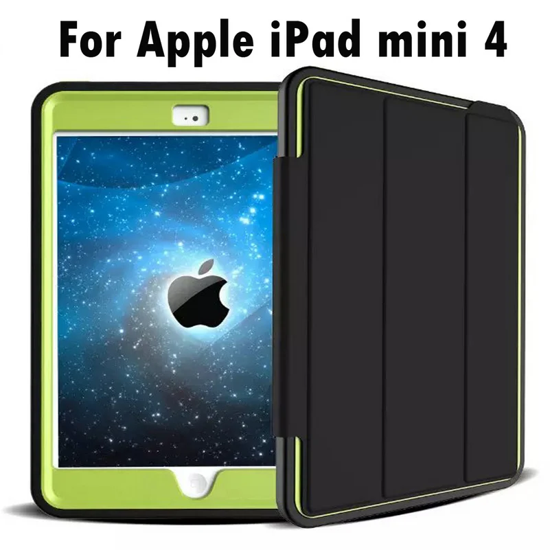 For Apple iPad mini 4 5 Kids Safe Armor Shockproof Full Body Smart Sleep Hard Case Cover W/ Bulit-in Screen Protector | Компьютеры и