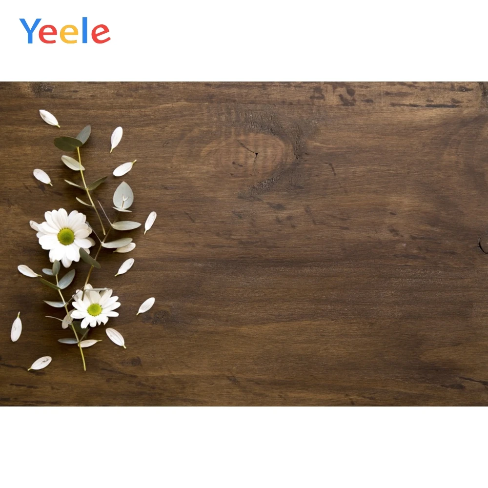 

Yeele Flower Wooden Backdrops Baby Food Cake Portrait Photography Background Customized Photographic Backdrop For Photo Studio