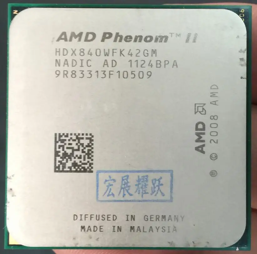 AMD Phenom II X4 840 - HDX840WFK42GM Quad-Core AM3 938 CPU 100% working properly Desktop Processor