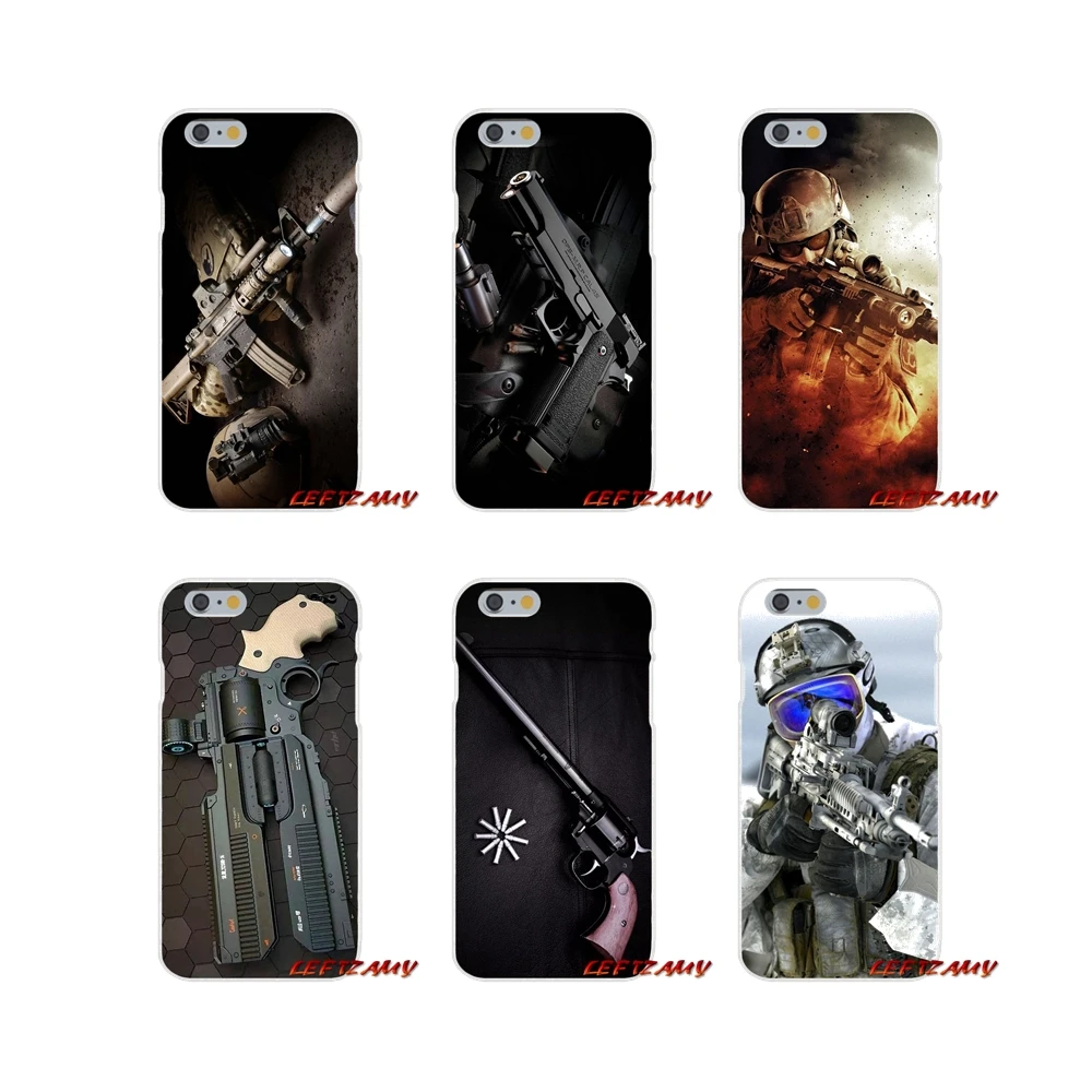 Accessories Phone Cases Covers For Samsung Galaxy S3 S4 S5 MINI S6 S7 edge S8 S9 Plus Note 2 3 4 5 8 Army Fan Weapons Guns | Мобильные