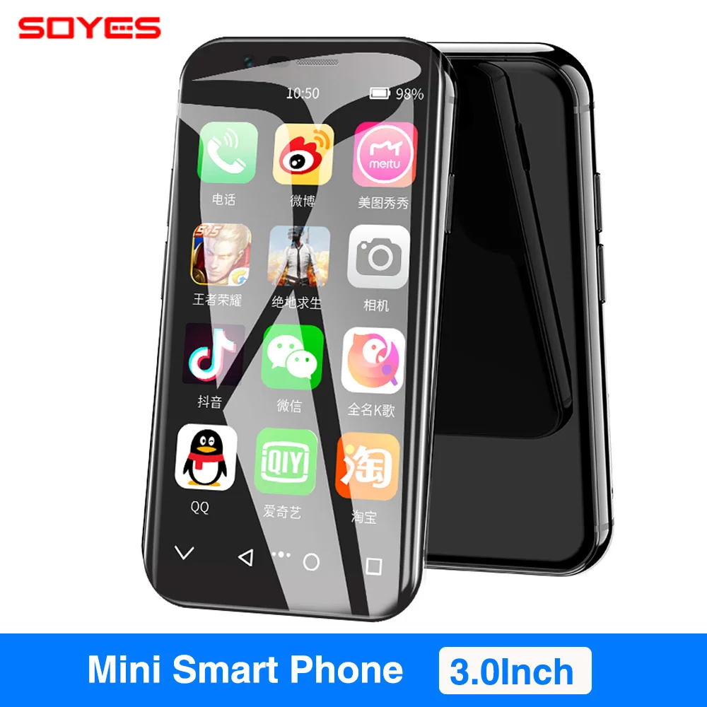 SOYES XS 3.0'' Small Smartphone Android 6.0 4G WIFI GPS Google Play 3GB 32GB Super mini Pocket Auxiliary Mobile Cell Phone