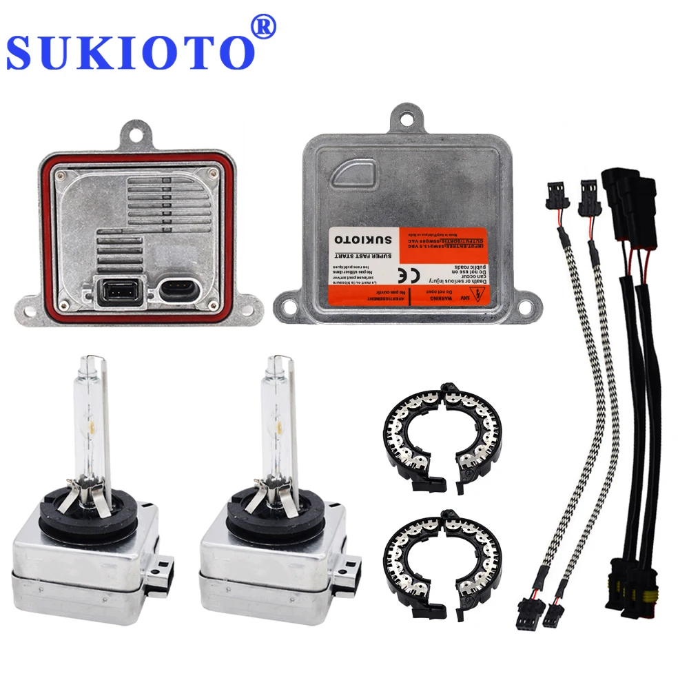 Комплект Ксеноновых Ламп SUKIOTO Xenon D1S 55 Вт D3S 6000K 4300K 5000K canbus hid kit xenon electronic балласт D1R