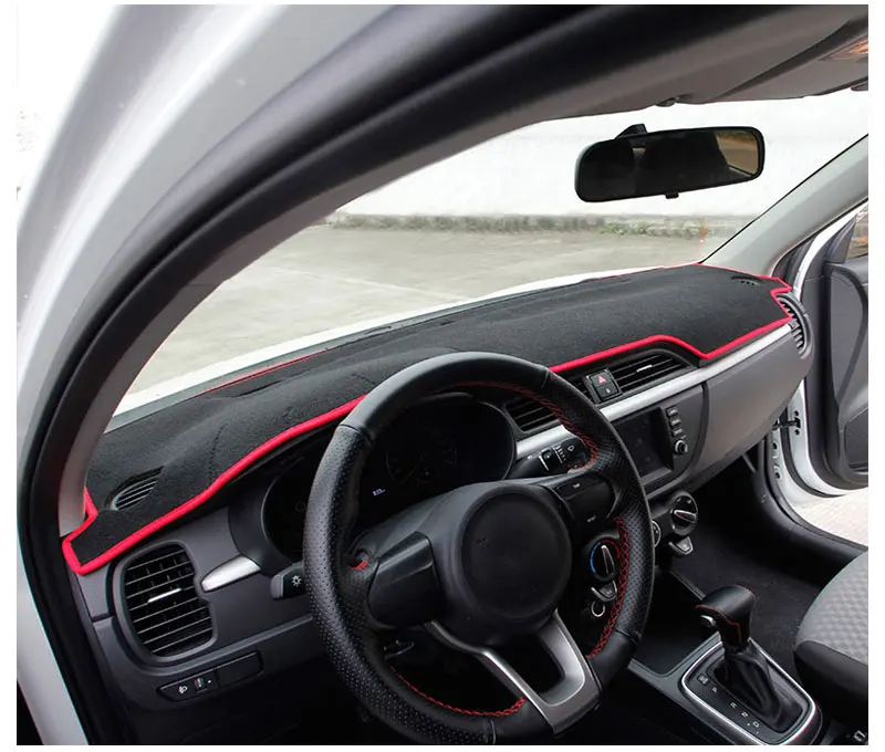 For LHD KIA RIO K2 2017 Car Dashboard Mat Covers Mats Pad Auto Shade Cushion Cars Interior Protector Platform Carpet Accessories (10)