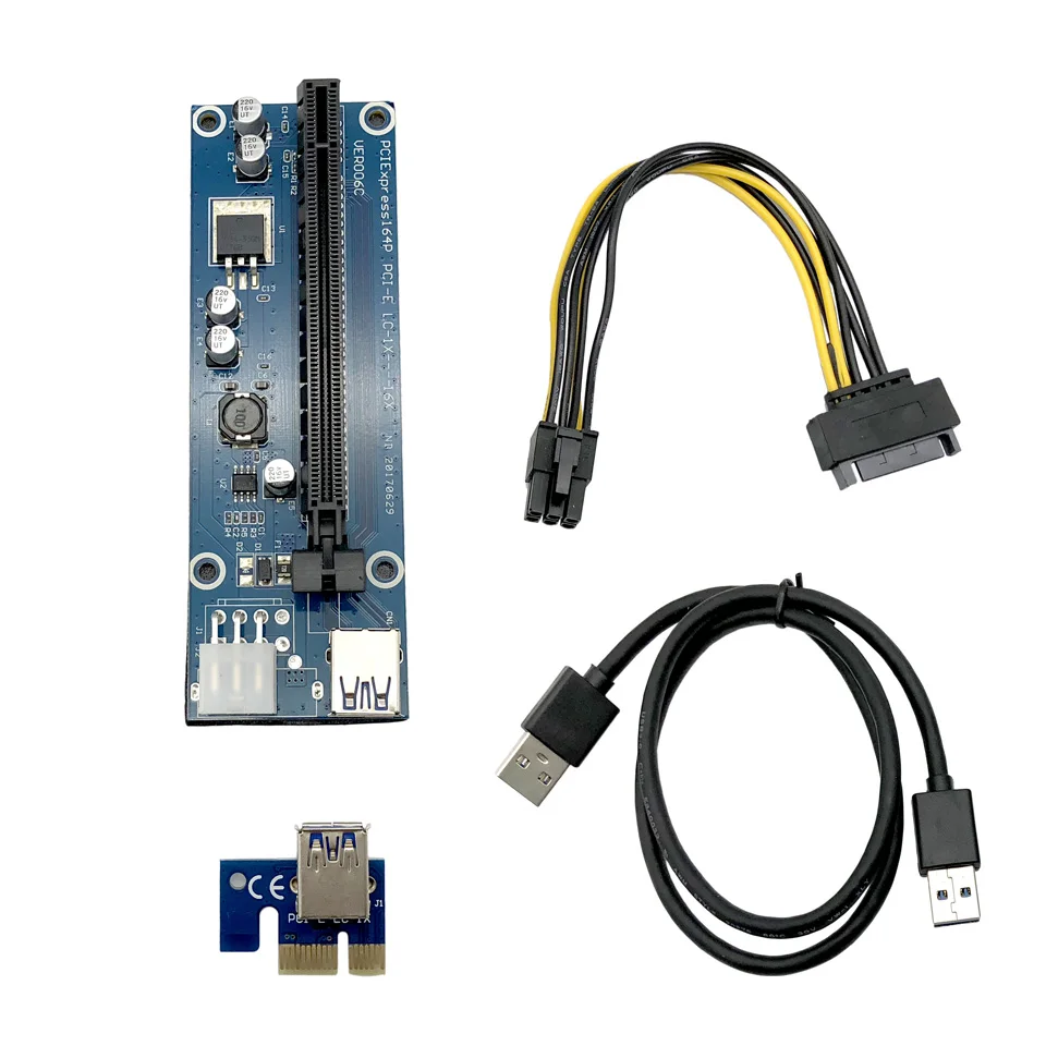 5 Pieces PCI-E Riser Card Extender  (1)