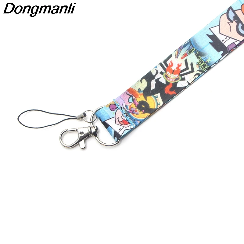 P3379 Dongmanli Dexter's Lab брелок Lanyards держатель удостоверения личности ID карта Пропуск Тренажерный зал мобильный телефон USB бейдж держатель ключевой ремень