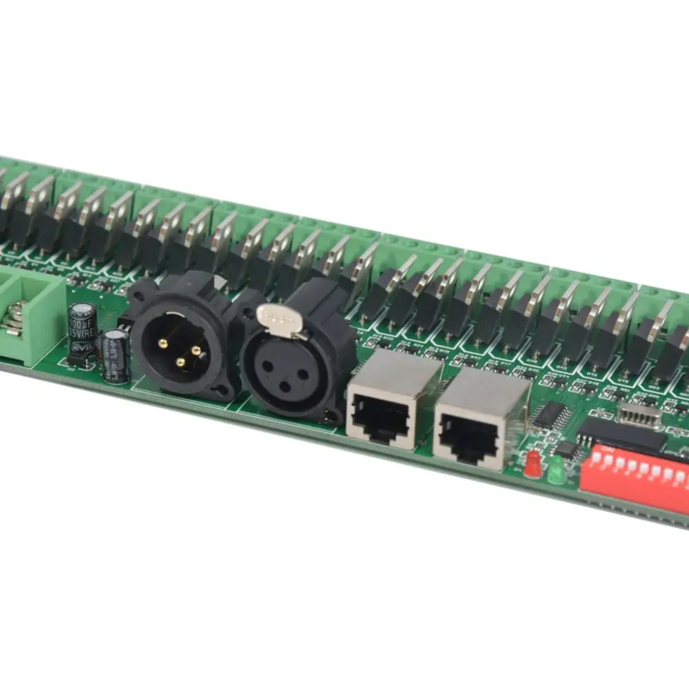 30 каналов DMX 512 rgb светодиодный полосы контроллер dmx декодер диммер драйвер DC9V