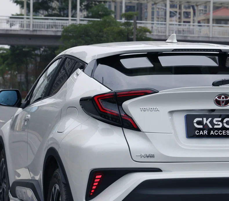 Sale D-YL Car styling for Toyota CHR Taillights 2017-2018 C-HR CH-R Toyota Tail Led Tail Lights Fog Rear  DRL + Brake + Park + Signal 17