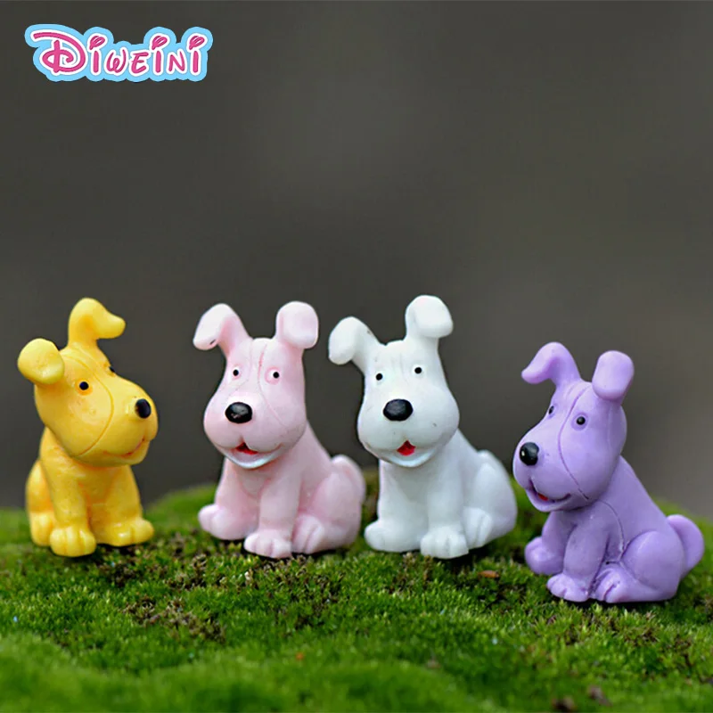 

Dog Miniature Cartoon Animal model Girl Boy toys Figurine baby home decoration miniature Moss landscape ornament PVC craft