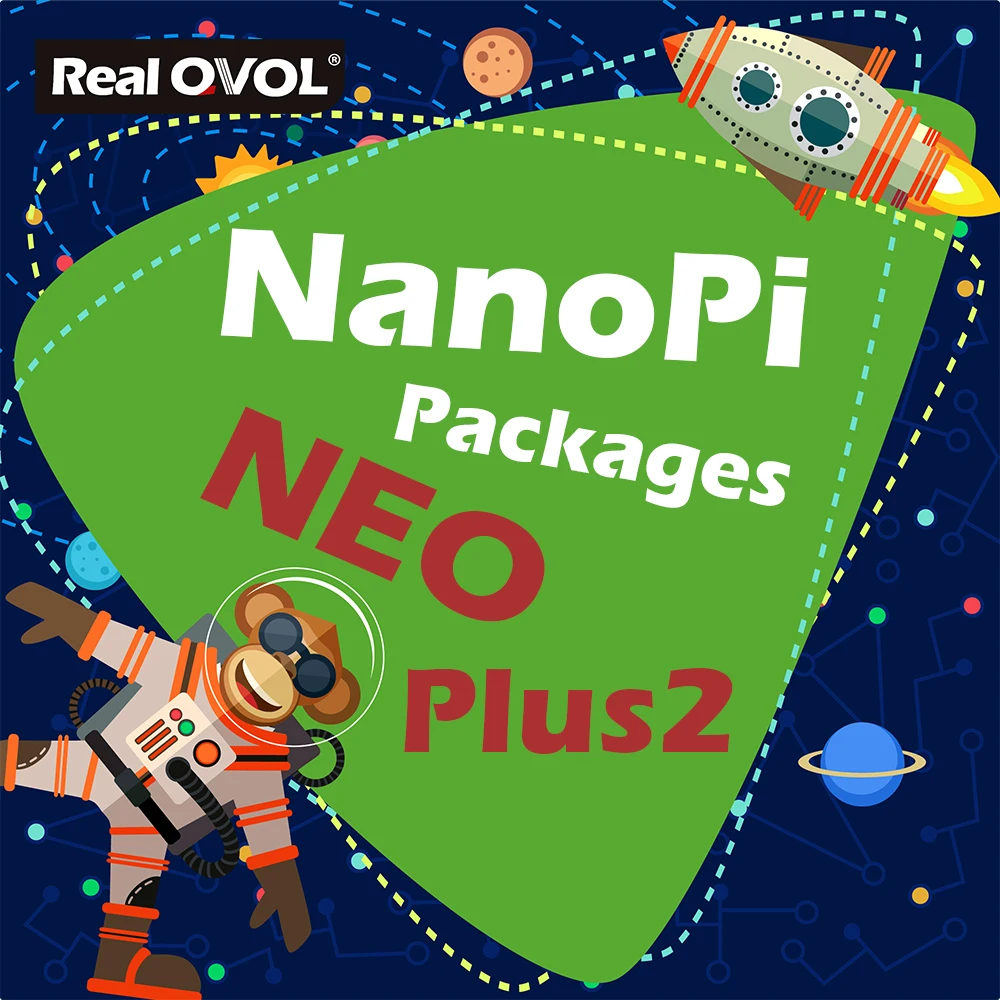 

RealQvol FriendlyARM NanoPi NEO Plus2 Kit Package 1GB RAM 8GB eMMC Allwinner H5 Quad-core 64-bit high-performance Cortex A53