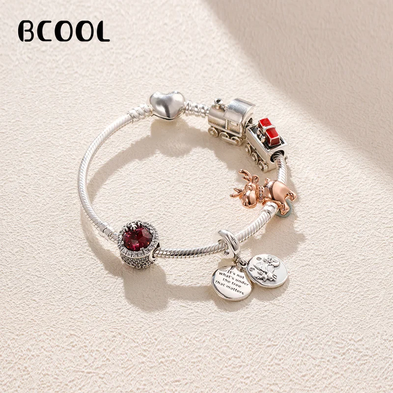 

DIY Jewelry Female Charm Fashion Silver 925 Original Bracelet Suitable for Female Taurus Series Jewelry Gifts