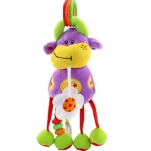 baby bed hanging calf giraffe 25CM height rattles bell ring stroller designer rattle toys