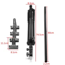 80*200cm Large Aluminium Photography Background Support Stand System w/4xClips