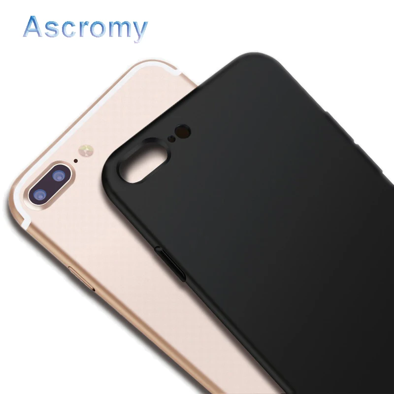 Ascromy Full Cover Soft Matte TPU Case for Apple iPhone 7 6 6S Plus 8 Back Cover Sillicone Case Silicone Luxury capa Accessories (5)