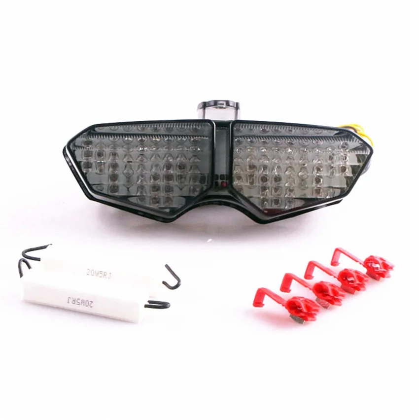 

LED Turn Signals Brake Tail Light Lamp Integrated For Yamaha YZF R6 2003-2005 YZF R6S 2006-2009 Clear