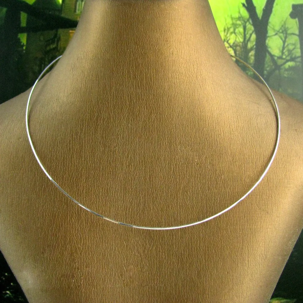 

INATURE 925 Sterling Silver Chain Choker Necklace For Gift