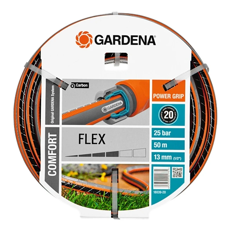 Hose поливочный GARDENA 18039-20.000.00(Length 50 m, diameter 13mm(1/2) maximum pressure 25 bar, reinforced, светонепроницаем, resistant to ultraviolet radiation