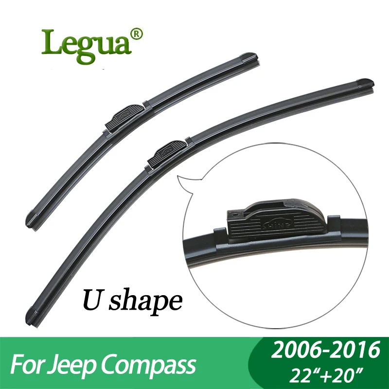 Legua Wiper blades for Jeep Compass(2006 2016),22"+20",car wiper