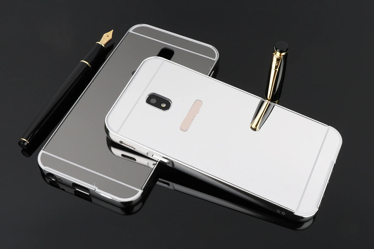 Зеркальный металлический чехол для Samsung Galaxy J7 J730 J5 J530 Pro J3 J330 2017 алюминиевая