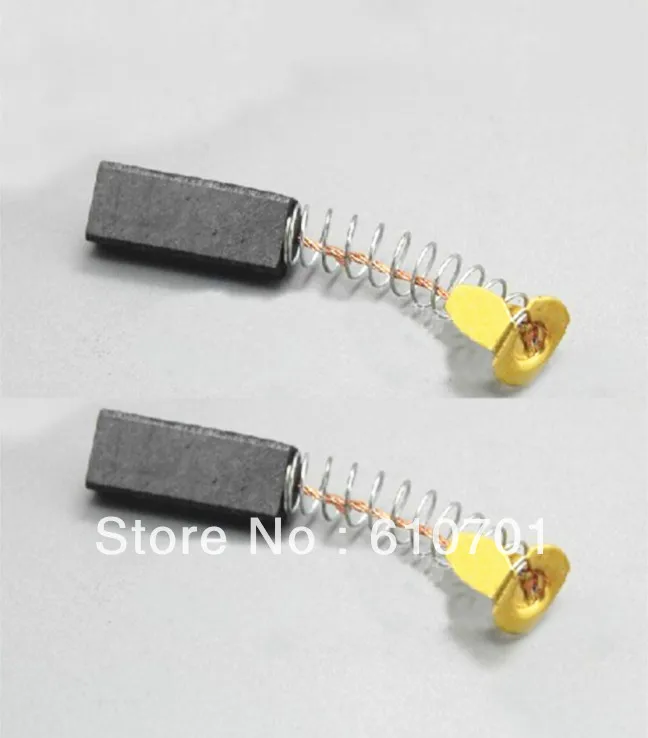 5 Pairs 6x7x20mm Motor Carbon Brushes Power Hand Tools Electric Drill Saw Hammer Angle Grinder Orbital Sander 0.23