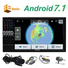 Android 7.1 Car Radio Audio Stereo 2Din Headunits In Dash Autoradio Support GPS Navigation BT SWC USB SD Wifi Wireless Camera