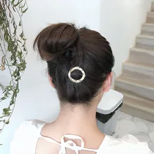 1 шт. заколки для волос для девочек в скандинавском стиле, минималистичный стиль, нестандартный сплав, заколка для волос, золотые, серебряные, геометрические заколки для волос G0405