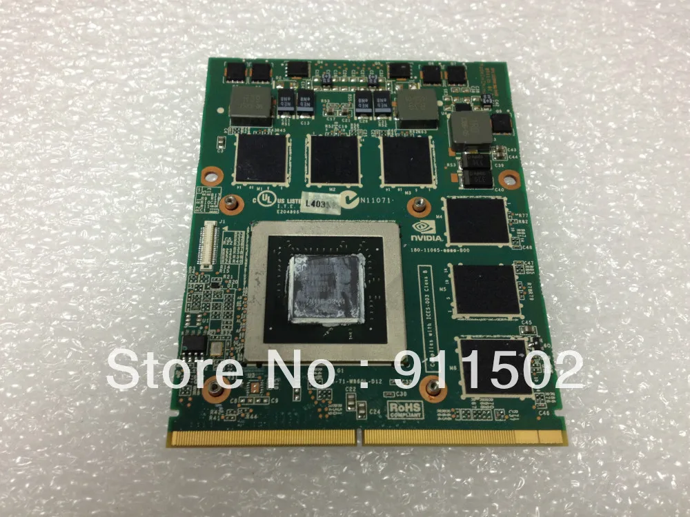  N11E-GS-A1 Graphics Card GTX 460M 1.5GB DDR5 MXM 3.0 MODULE   FOR M17X  M15X 