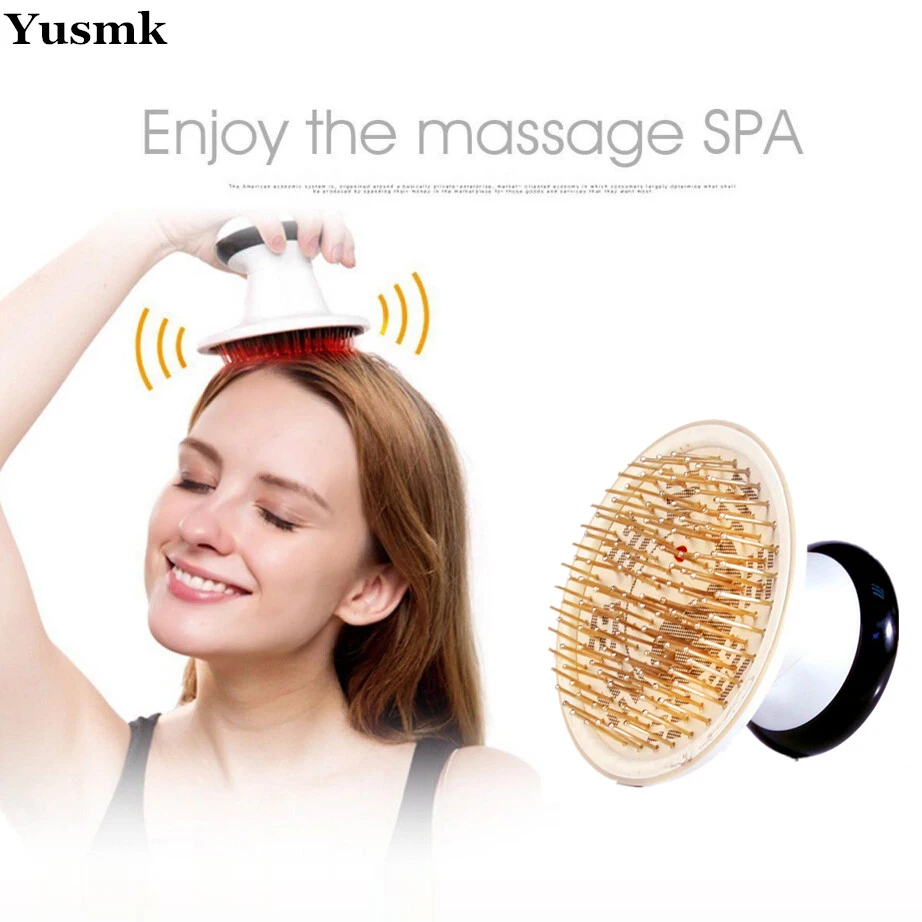 Electric Vibrating Scalp Massage Brush Waterproof Magic Head Massage Hair Care Vibrator Comb