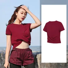 Для женщин тренажерный зал Топ рукава черный Йога Топы укороченные Для женщин s топы Спортивные Фитнес Для женщин футболка спортивной подготовки Спортивная одежда для йоги