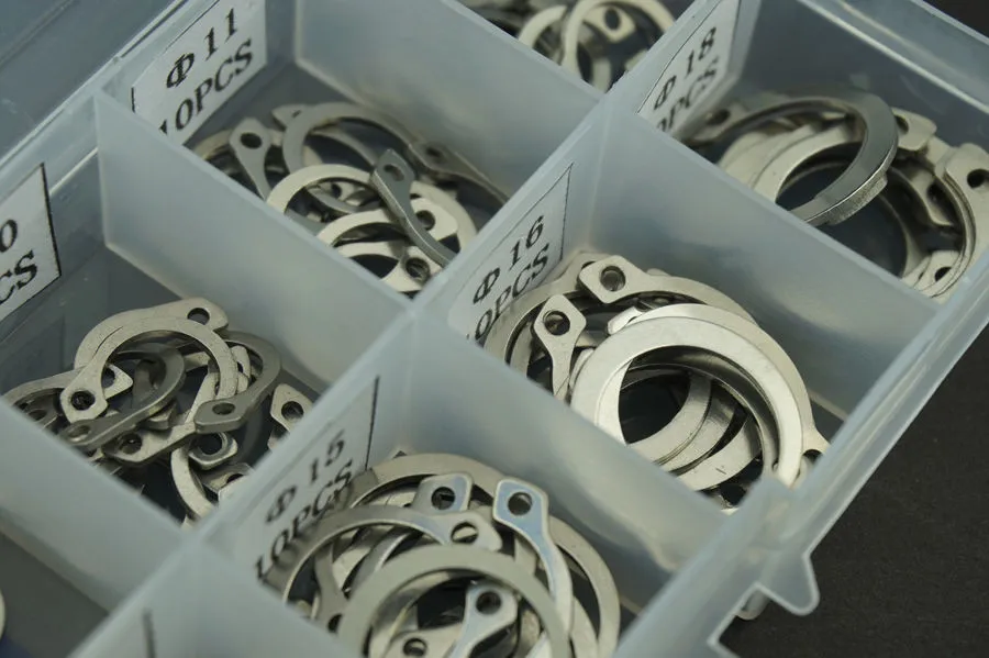 100 шт./лот 304 Нержавеющая сталь стопорное кольцо, удерживающее ...