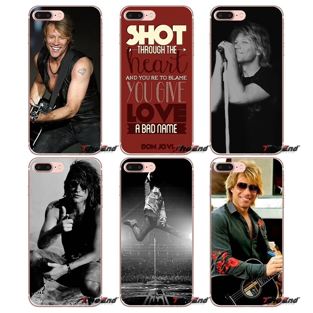 Силиконовый чехол Jon Bon Jovi Rock Band star для iPhone X 4 4S 5 5S 5C SE 6 6S 7 8 Plus Samsung Galaxy J1 J3 J5 J7 A3 A5 2016