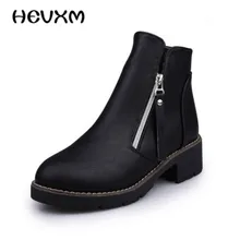 2017 version Coréenne de la nouvelle femmes de mode glissière latérale bottes simples dames de mode bottes Duantong Martin bottes Livraison gratuite