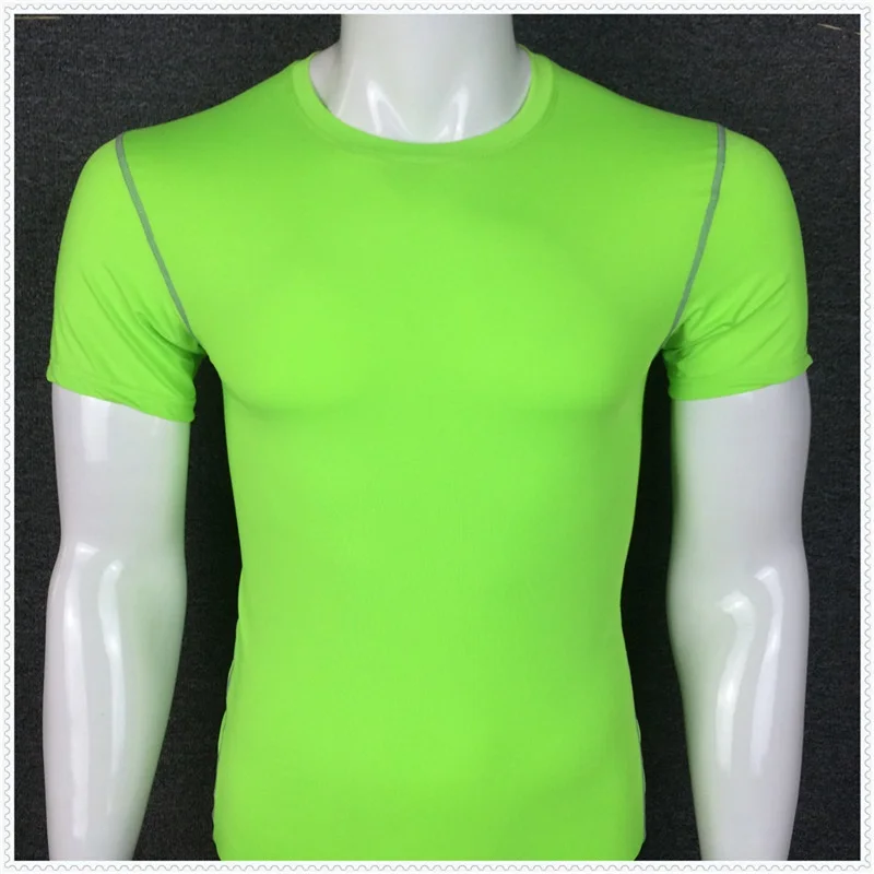 

A18382 Men High-Quality DIY T-Shirt Running Quick-drying Basketball Sports Gym Clothing Fast Drying Clothes Short-sleeved
