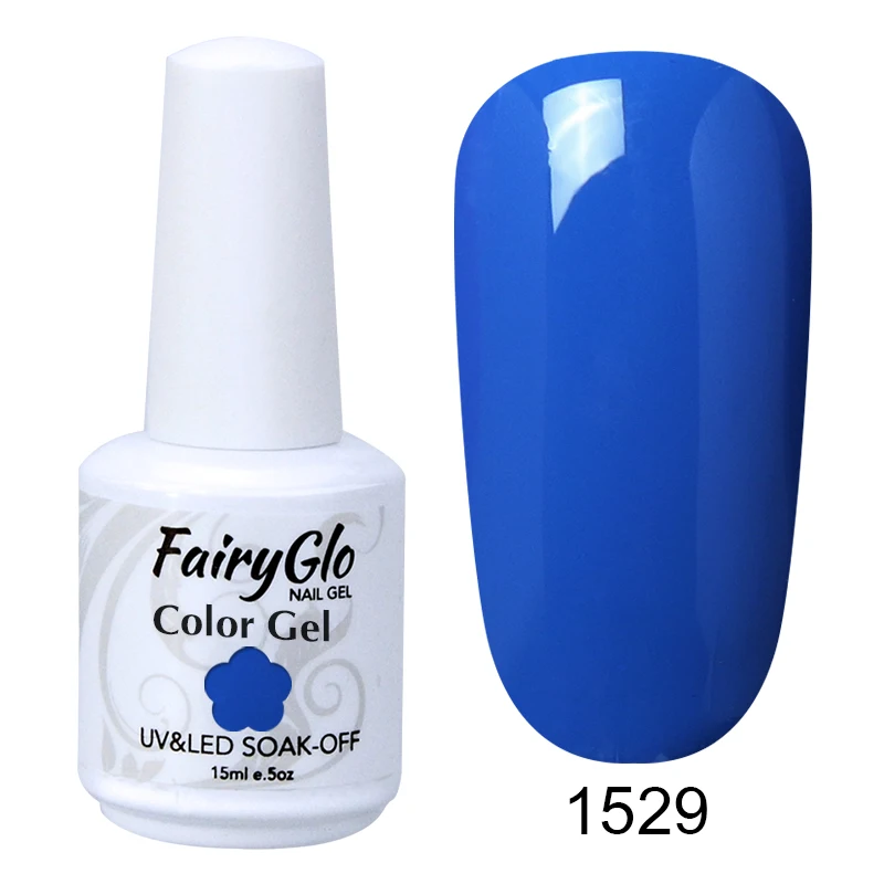 FairyGlo флуоресцентный неоновый УФ-гель для ногтей Дизайн ногтей гель лак замачиваемый Vernis полуперманентный лак для ногтей 15 мл - Цвет: 1529