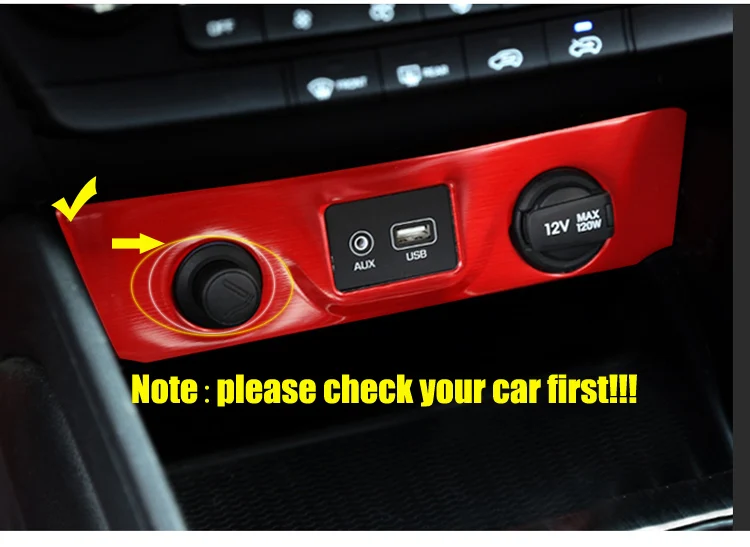 Автомобиль Стикеры для hyundai Tucson стайлинга автомобилей Хром центральной консоли прикуривателя Панель крышка декоративная рамка C752