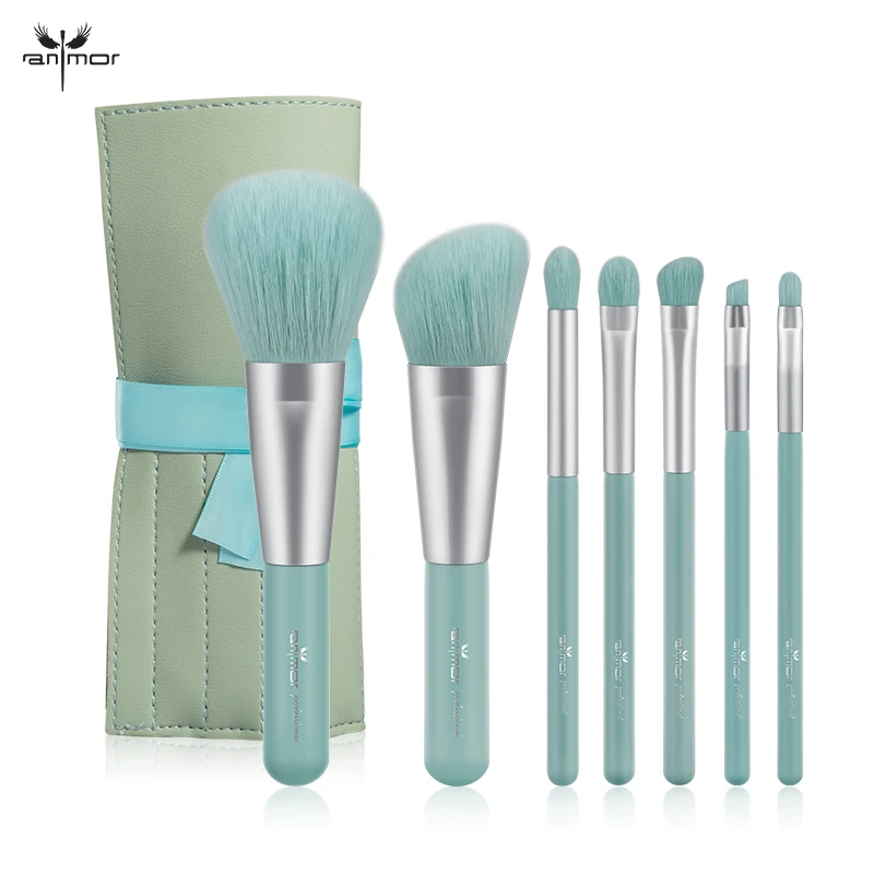 

ANMOR 7Pcs/Lot Makeup Brushes Powder Blending Shading Concealer Eyebrow Contour Make Up Brush Set With Bag Brochas Maquillaje