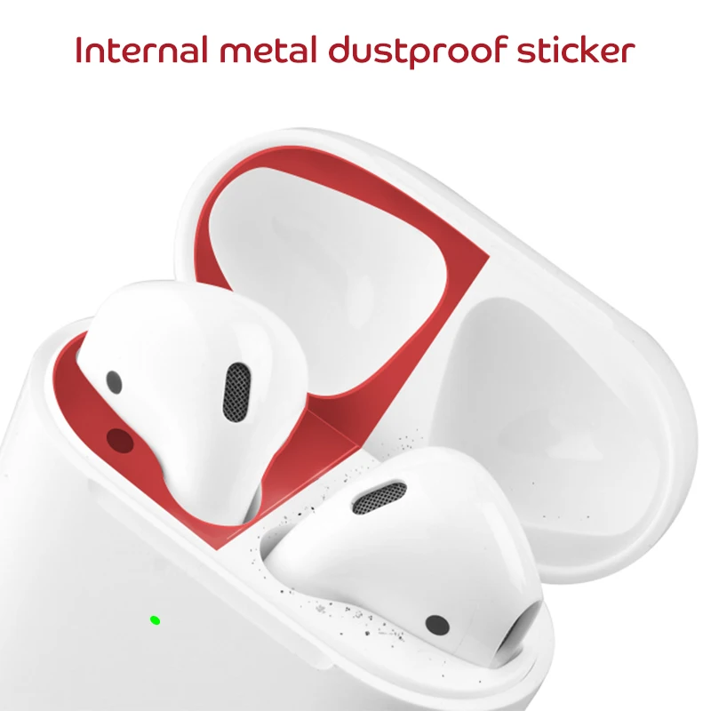 Защитная упаковка, самоклеящаяся пленка, устойчивая к царапинам, ультратонкая, для Apple Airpods 2, защита от пыли, чехол для наушников
