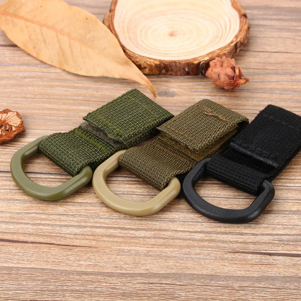 

YOSOO 3 Colors Carabiner High Strength Nylon Backpack Keychain Hook Hanging System Belt Buckle Webbing Buckle
