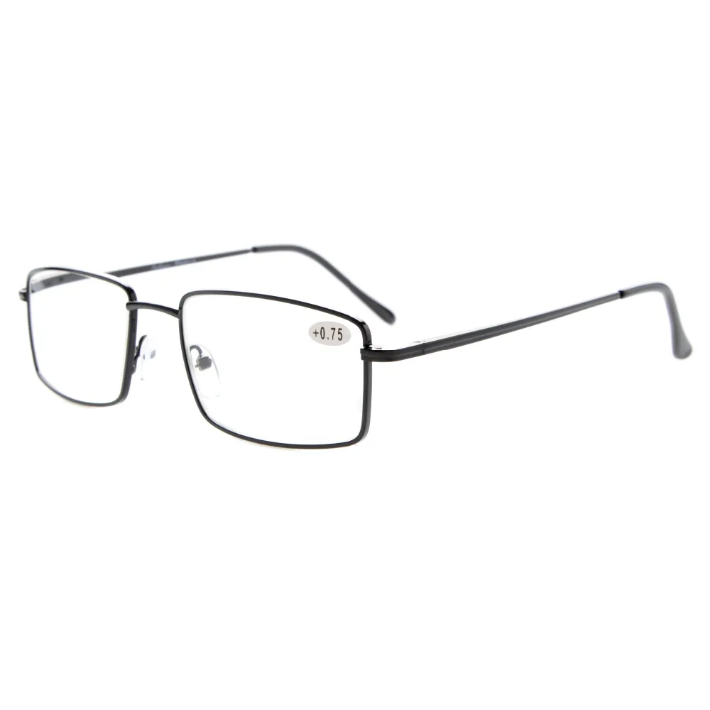R15023 Eyekepper для чтения прямоугольной пружинная дужка большие металлические очки + 0