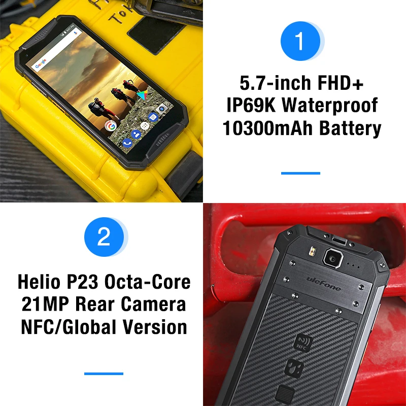 Ulefone power 3 глобальная версия IP68 Водонепроницаемый телефон 5 7 &quotOcta Core MT6763T Android 8 1 4