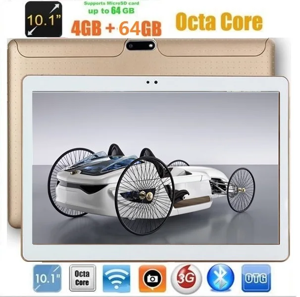 Google play Android Tablets 10 inch Octa Core 4GB RAM 64GB ROM Dual SIM IPS GPS 1280*800 3G kids phone Tablet PC 10.1 DHL Free | Компьютеры