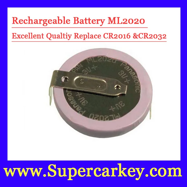 Free Shipping Big discout 10pcs lot ML2020 Rechargeable Battery For BW Remote Key Fob Remote
