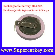 Free Shipping Big discout 10pcs lot ML2020 Rechargeable Battery For BW Remote Key Fob Remote