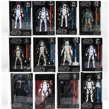 

Star Wars The Black Series figure Darth Maul Vader figure Phasma PVC Action Figure Collectible Model Toys 17cm