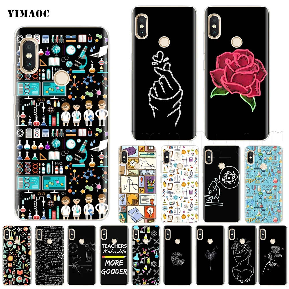

YIMAOC Science Studies Icon Case for Xiaomi Redmi Mi Note MAX 3 6a 7 8 9se mix 2s a1 a2 Lite mi6 mi8 se for pocophone f1