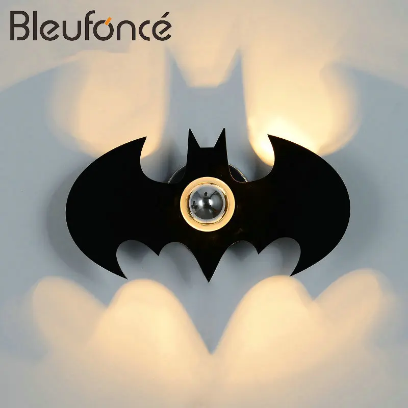 

Creative Batman Light E27 Wall Lamp Bedroom Bedside Lamp Aisle Lights Stairs Ceiling Lamp Surface Mount Decorative Lights BL161