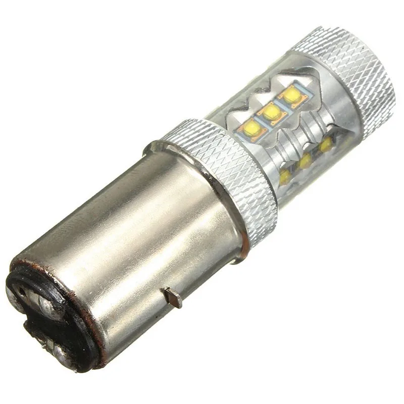 JX-LCLYL 12V BA20D H6 80W LED Headlight Fog Light DRL Bulb Motorcycle Bike Moped ATV