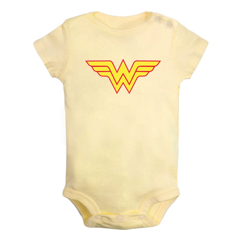 Animation Girl Power Wonder Woman Bat women Super women Newborn Baby Girl Boys Clothes Short Sleeve Romper Jumpsuit Outfits - Цвет: ieBodysuits1192Y