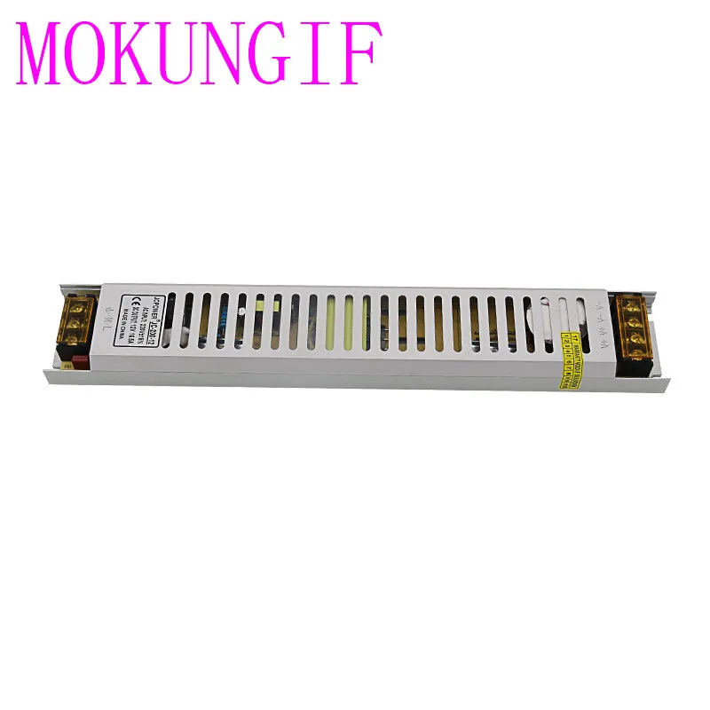 DC12V 16.5a 200 Вт LED длинный тонкий коммутации adater Трансформатор источника питания для 5050 3528 Светодиодные ленты Light 180 В-220 В переменного тока в DC12V